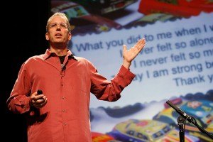 Postsecret founder Frank Warren speaking