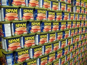 Cans of spam
