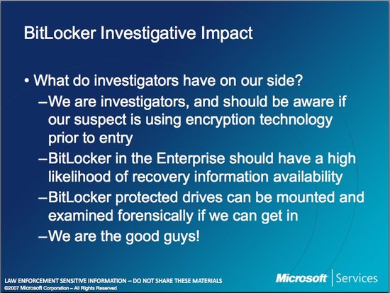 Microsoft Law Enforcement Bitlocker 2